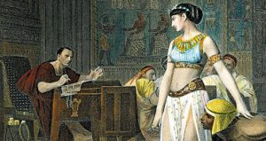 A picture of Cleopatra and Caesar-Fun Facts about Julius Caesar