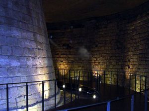 A picture of the interior of the Louvre