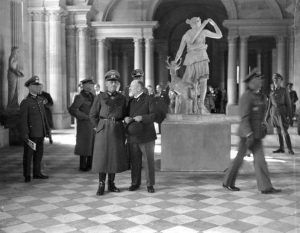 A picture of Nazis in the Louvre Museum