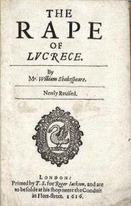 the poem by Shakespeare The Rape of Lucrece