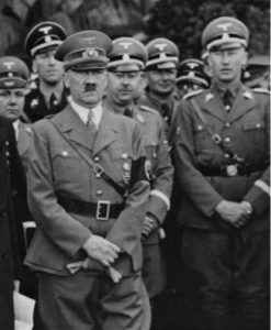 A picture of Heydrich alongside Hitler