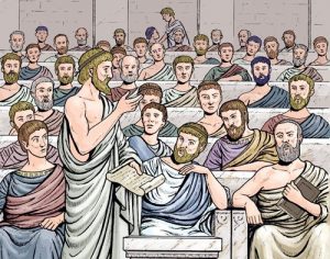 A picture of democracy in Ancient Greece