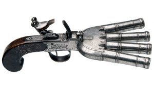 A picture of the forgotten weapon Duckfoot pistol