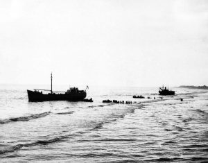 A picture depicting little ships -Dunkirk Evacuation