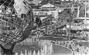 A picture of visitors at the fair