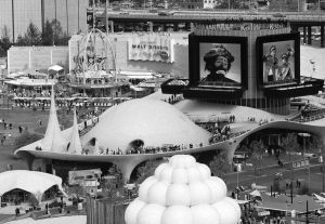 A Picture of the roof of the Eastern Kodak Pavilion