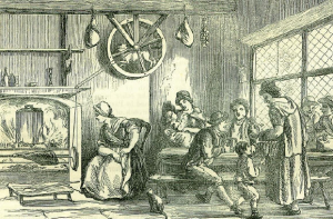 A picture depicting the turnspit dog