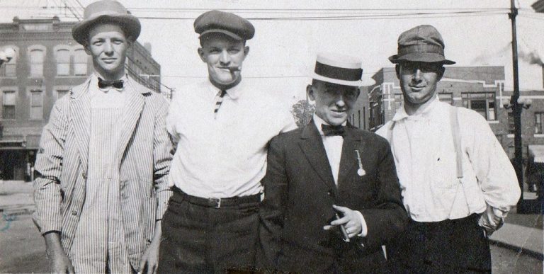 Irish Immigrants posing with their cigars in New York