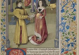 A painting from the tale of two lovers