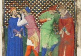 Justinian II's nose being cut off