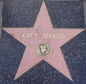 A picture of the Star bearing her name on Hollywood's hall of fame