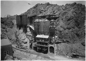 A picture of a concrete mix plant