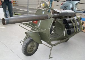 A picture of a Vespa 150 TAP
