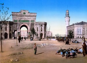 A picture depicting the Seraskierat(War Ministry)- colour pictures Constantinople