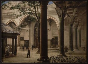 A colour picture of Sultan Bajazid’s mosque in Constantinople.