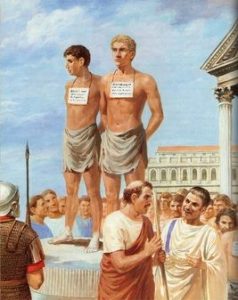 A picture of Roman Slaves-Major Reasons Why Rome Fell