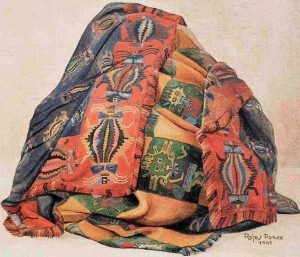 A picture of a funerary bundle.