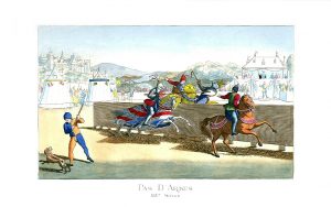 A picture of jousting medieval knights