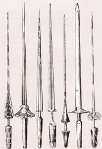 A picture of medieval lances