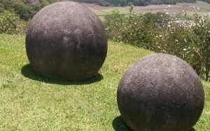 A picture of the stone spheres of Costa Rica