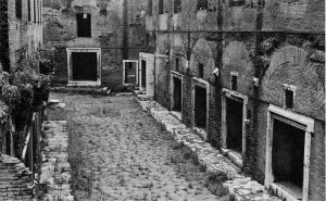 A picture of an Anicent Roman street