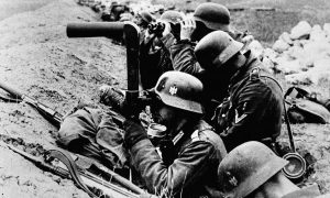 A picture depicting German infantrymen